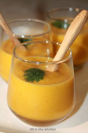 Recette Velouté de carotte, fenouil et lait de coco