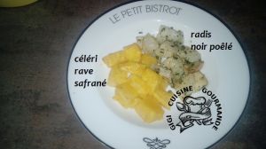 Recette Celeri rave safrané et radis noir poêlé (cookéo)