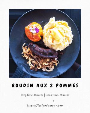 Recette Boudin aux deux pommes