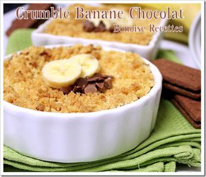 Recette Crumble chocolat banane