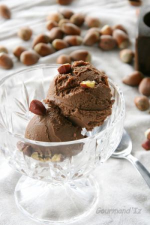 Recette Glace chocolat-noisette, 'vegan'