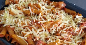 Recette Pennes aux champignons en gratin