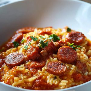 Recette Riz Chorizo Épicé : Recette Savoureuse et Facile à Préparer