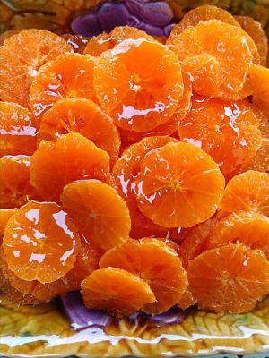 Recette Salade de clémentines au caramel