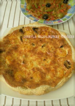 Recette Quiche aux crevettes et au thon