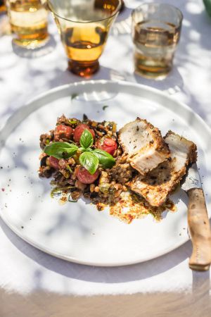 Recette Côte de Veau Milanaise et Caponata : Délices d’Italie