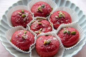 Recette Muffins roses betterave-ricotta et parmesan