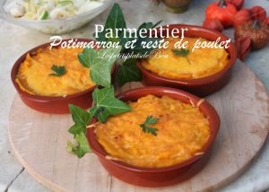 Recette Parmentier au potimarron et reste de poulet