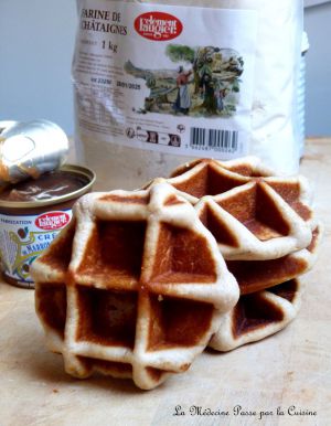 Recette Gaufres à la farine de châtaigne