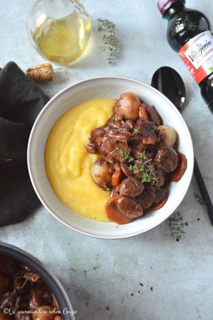 Recette Bourguignon de seitan aux champignons & châtaignes #vegan