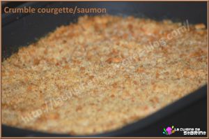 Recette Crumble courgette saumon