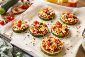Recette Vous avez une énorme courgette ? Transformez-la en délicieuses mini pizzas (rapide et bluffant)