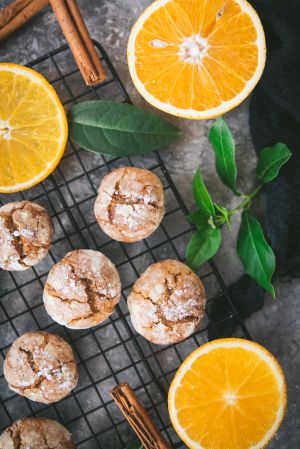 Recette Crinkles à l’orange {Biscuits craquelés}