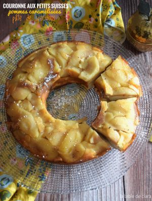 Recette Couronne aux petits suisses pommes caramélisées et pâte de speculoos