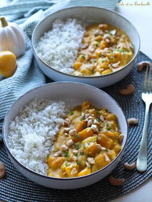 Recette Curry de butternut