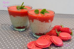 Recette Risotto et miroir de fraises