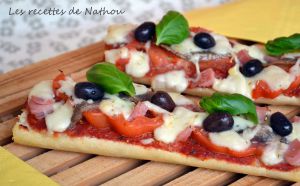 Recette Pizza-baguette à l'italienne