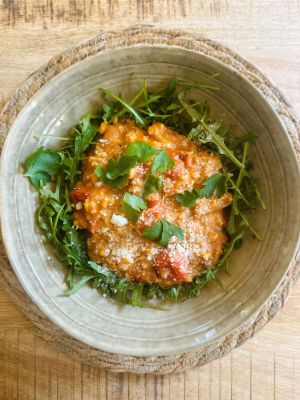 Recette Risotto tomate et coco