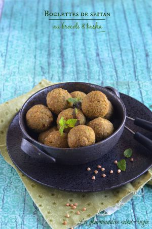 Recette Boulettes de seitan {au brocoli & kasha} #vegan