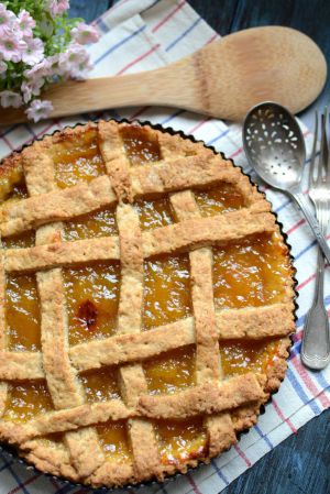 Recette Crostata alla marmellata - tarte à la confiture #vég