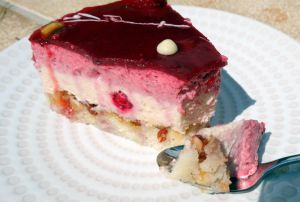 Recette Entremet fruit rouge et chocolat blanc