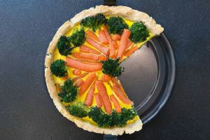 Recette Quiche printanière au brocoli et aux carottes