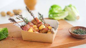 Recette Brochettes croustillantes de légumes au lard fumé