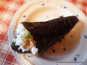 Recette Temaki sushi au thon et à l'avocat