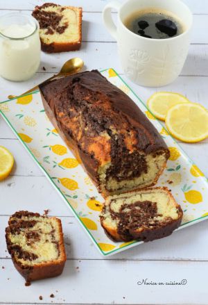 Recette Marbré citron/chocolat