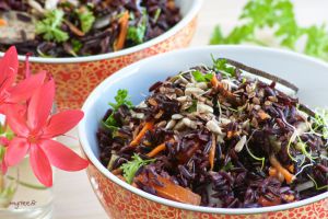 Recette Salade de riz noir (vegan)