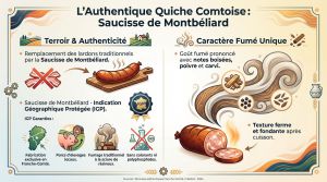 Recette Quiche saucisse Montbéliard : le secret du terroir