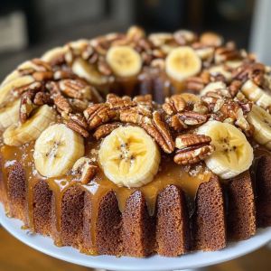 Recette Délicieux Gâteau Moelleux à la Banane et aux Noix de Pécan : Recette Inratable pour un Dessert Irresistible!