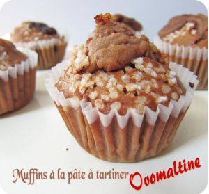 Recette Muffins à la pâte à tartiner Ovomaltine