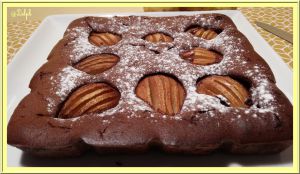 Recette Moelleux chocolat mascarpone aux poires