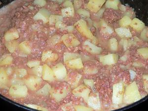 Recette Pommes de terre au corned beef COOKEO