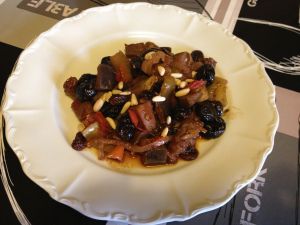 Recette Caponata aux olives, raisins secs et fenouil