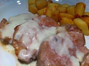 Recette Filet mignon de porc sauce au Roquefort