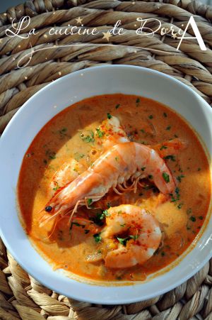 Recette Soupe thaïe aux crevettes