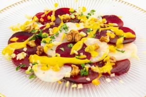 Recette Carpaccio fruité betterave et céleri (recette Basse température)