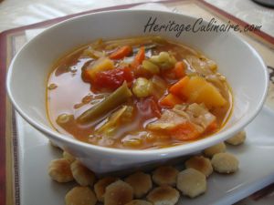Recette Soupe aux légumes