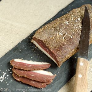 Recette Canard séché aux poivres