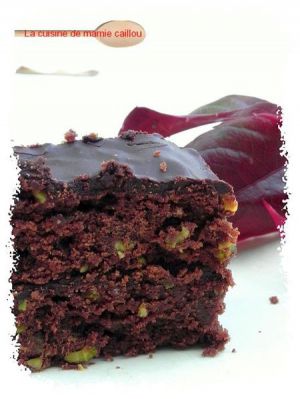 Recette "Chocolate fudge brownie"... aux pistaches