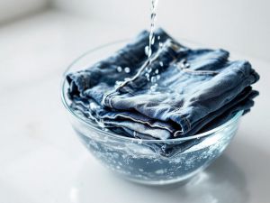 Recette Assouplir des jeans cartonnés par les lessives grâce à un rinçage au vinaigre blanc