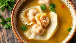 Recette Traditionnelle : soupe wonton (raviolis chinois)