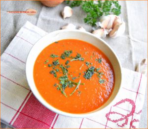 Recette Soupe à la tomate...comment dire ?...The Tomato soup