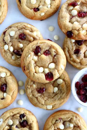 Recette Cookies au chocolat blanc et aux cranberries