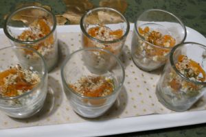 Recette Verrines de truite fumée à la ricotta