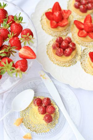 Recette Tarte aux fraises ou tarte aux  framboises