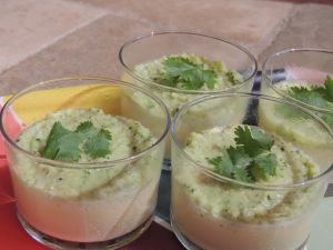 Recette Panna Coco au curry et son coulis de courgettes crues au beurre de noix de coco #vegan