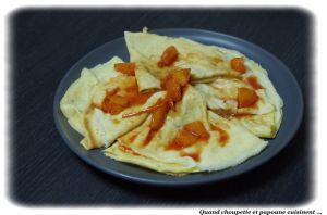 Recette Crepes flambees a l'orange